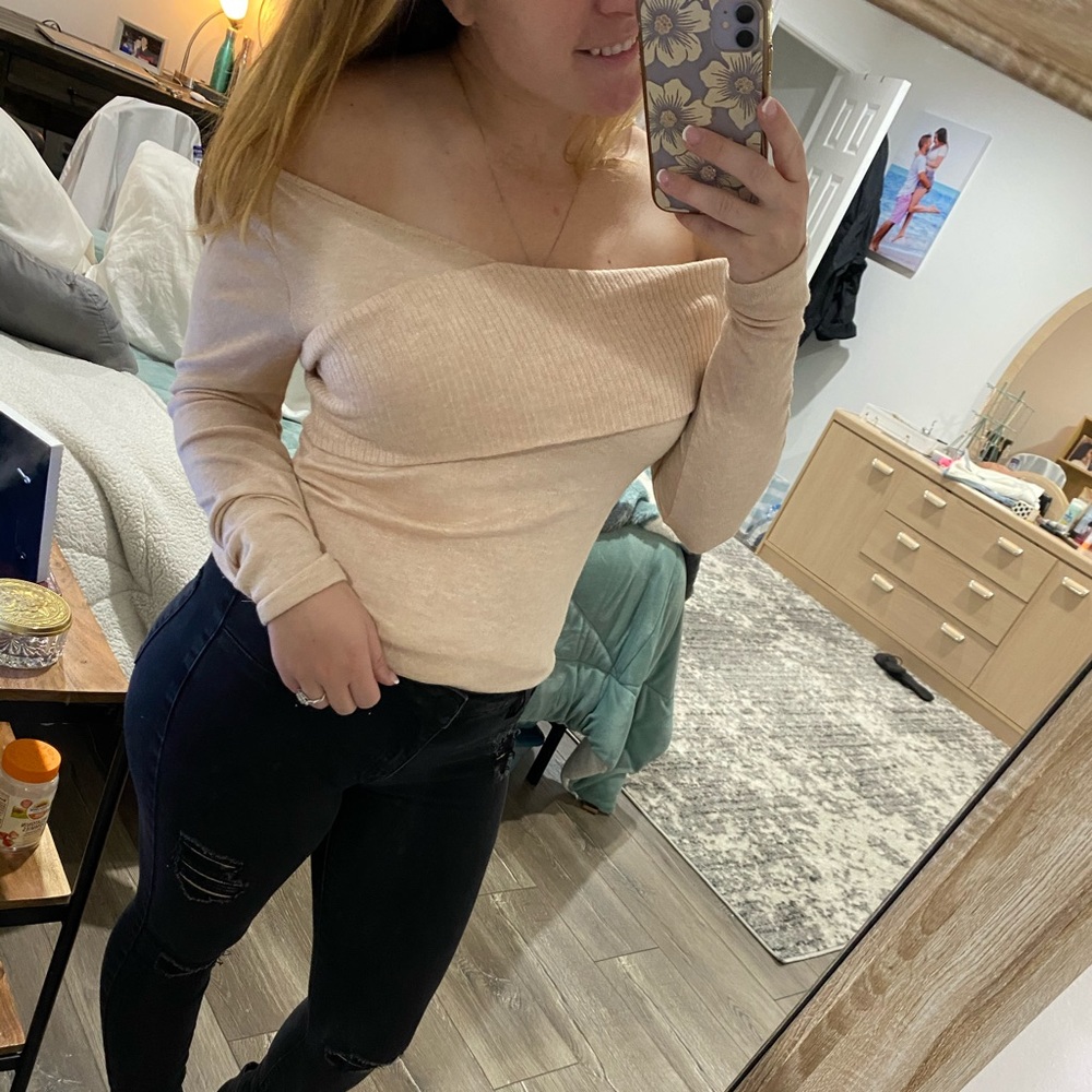 Fashion nova off the shoulder sweater